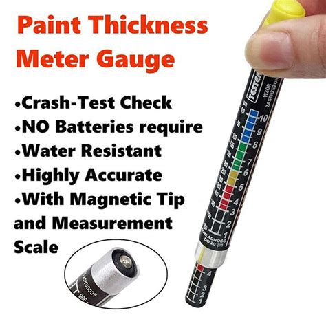 paint thickness testing methods|automotive paint thickness from 60s.